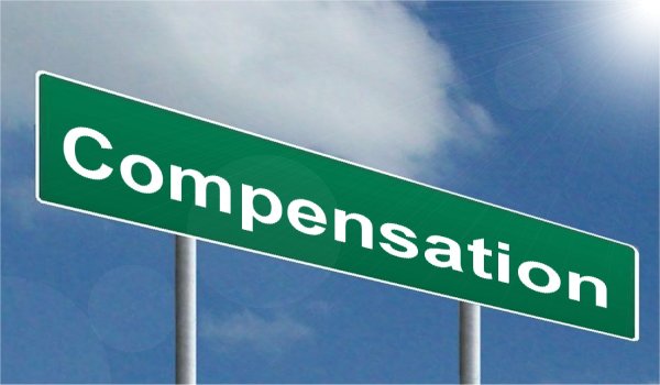 Compensation Road Sign