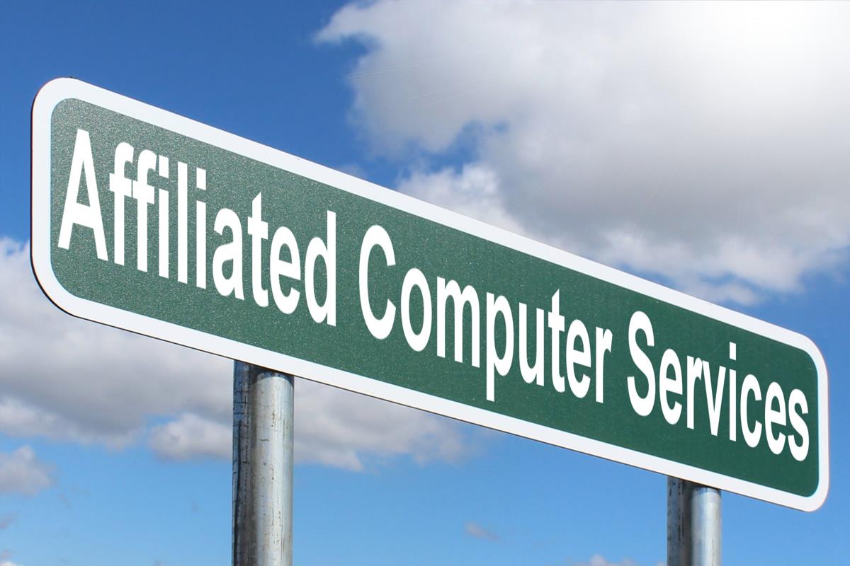 Affiliated Computer Services Free Of Charge Creative Commons Green Highway Sign Image