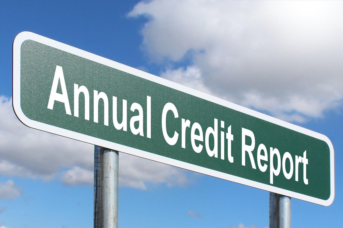Annual Credit Report Highway sign image